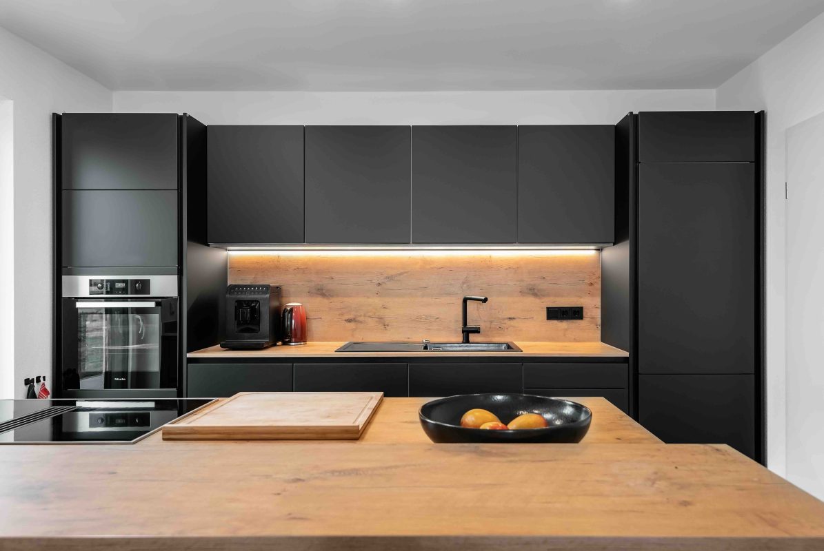 Küche Anthrazit Silbermond