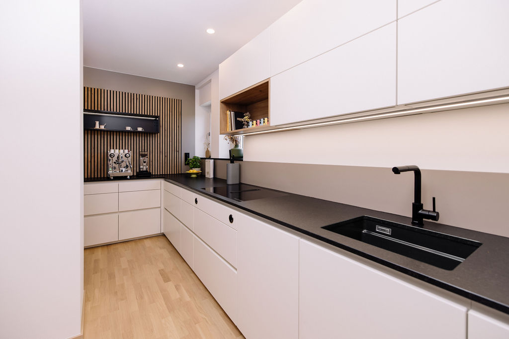 Küche Polarweiß Silbermond